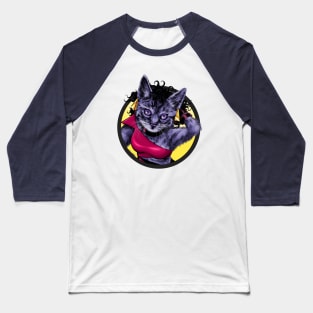 Purrple Girl Baseball T-Shirt